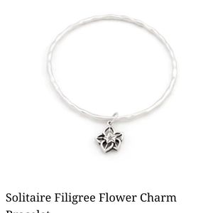 Kate Bissett flower charm bracelet